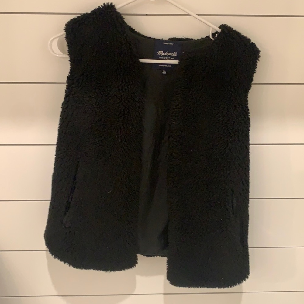 Madewell Faux Fur Vest. Size Xsmall.